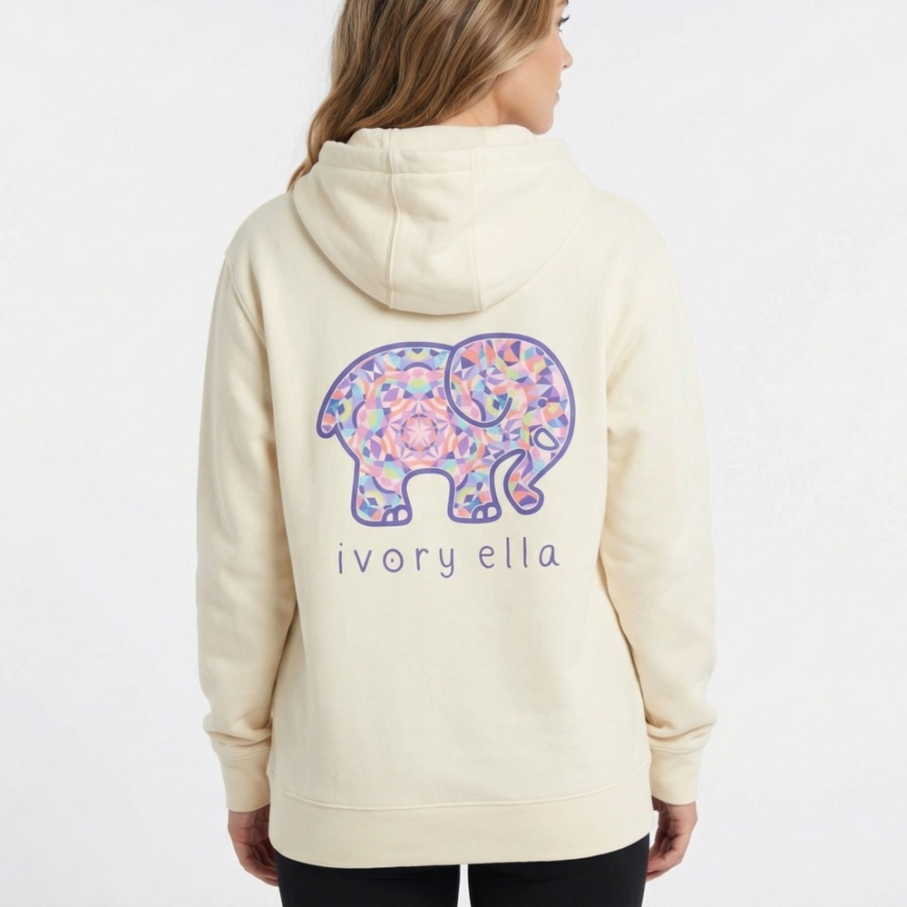 Ivory Ella Kaleidoscope Unisex Hoodie